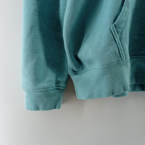 gap fleece men's pullover green mint hoodie size large - Picture 4 of 10